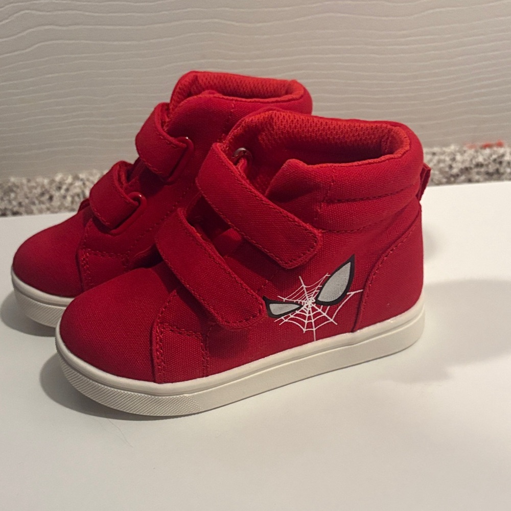 Marvel Red Kids Sneakers with Spider Web Design